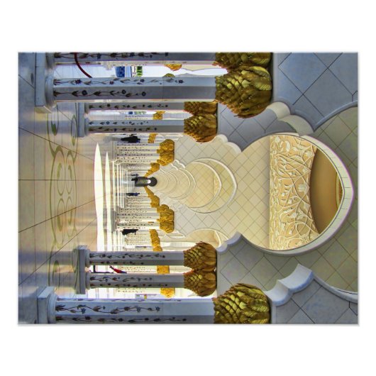 Sheik Zayed Grand Mosque Corridor Fotodruck (Vorne)