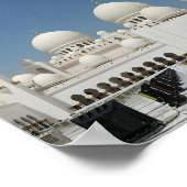 Sheik Zayed Grand Mosque VAE Masjid Abu Dhabi Poster (Ecke)