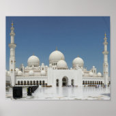 Sheik Zayed Grand Mosque VAE Masjid Abu Dhabi Poster (Vorne)