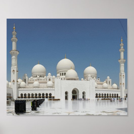 Sheik Zayed Grand Mosque VAE Masjid Abu Dhabi Poster (Vorne)
