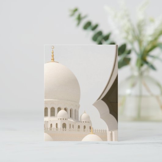 Sheik Zayed Moschee 3 Postkarte (Stehend Vorderseite)