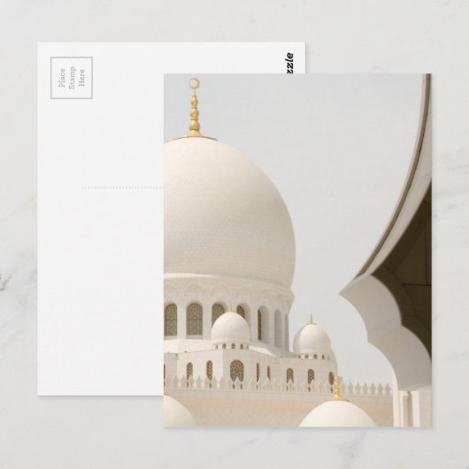Sheik Zayed Moschee 3 Postkarte (Vorne/Hinten)