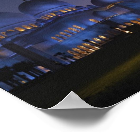 Sheik Zayed Mosque Poster (Ecke)