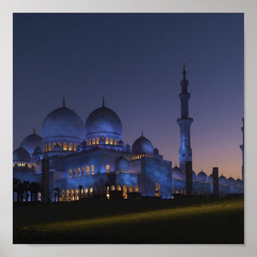 Sheik Zayed Mosque Poster (Vorne)