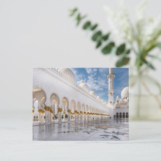 Sheik Zayed Mosque Postkarte (Stehend Vorderseite)