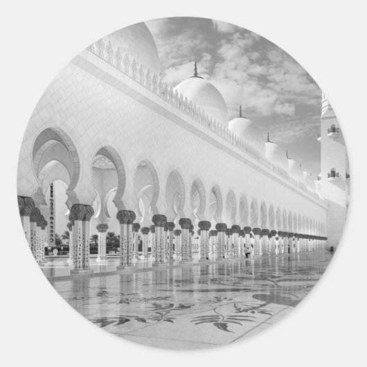 Sheik Zayed Mosque Runder Aufkleber (Vorderseite)
