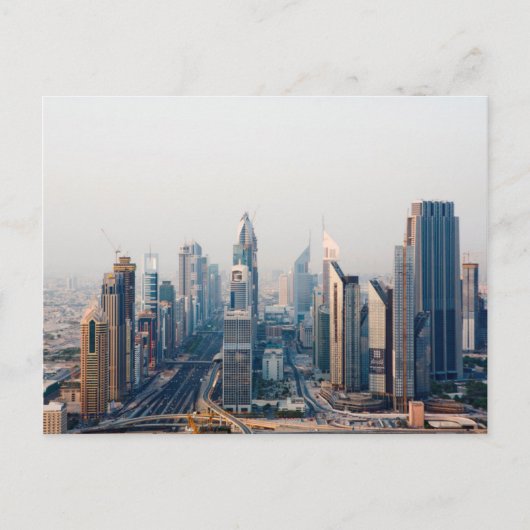Sheik Zayed Road Postkarte (Vorderseite)