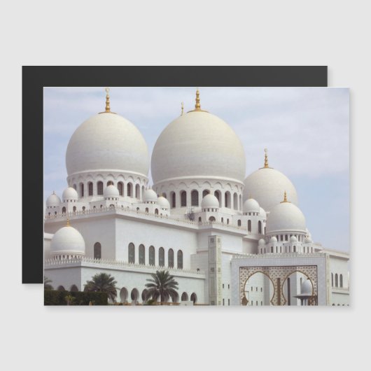 Sheik Zayeed Moschee Magnetkarte (Vorne/Hinten)