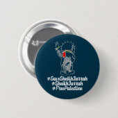 Sheikh Jarrah Free Palestine Button (Vorne & Hinten)