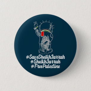 Sheikh Jarrah Free Palestine Button