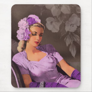 Sheila - Abendgarderobe der 1940er Jahre in Lila u Mousepad