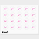 Sheila Classic Style Name Runder Aufkleber (Blatt)