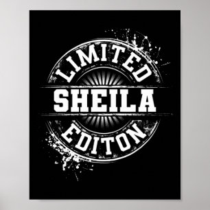 Sheila Limited Edition Lustiger Personalisierter N Poster