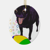 Sheila Mops - Ball-Liebe Keramik Ornament (Rechts)