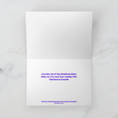 Shekinah Glory Christmas Star Grußkarte Karte (Innenseite)