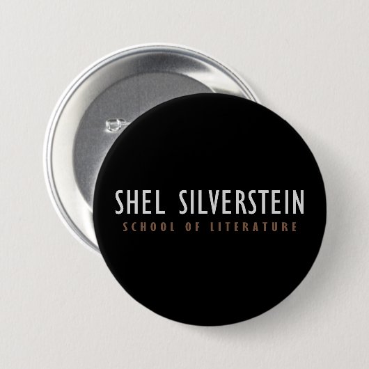 Shel Silverstein School of Literature Button (Vorne & Hinten)