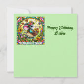 ~ SHELBIE ~ Happy Birthday ~ Maus und Blume ~ (Rückseite)
