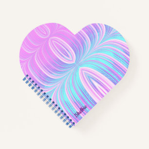 SHELBIE ~ Pastel Aqua und Pink ~ Notebook Notizblock