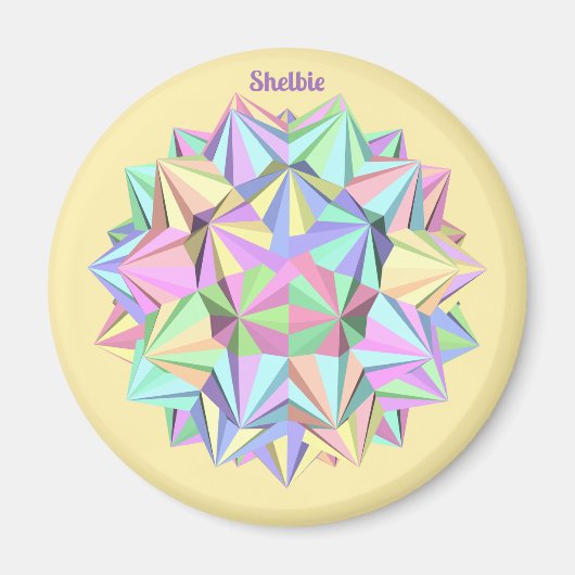 SHELBIE ~ POLYHEDRA ~ PASTEL~ MAGNET (Vorne)
