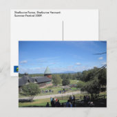 Shelbure bewirtschaftet Vermont Postkarte (Vorne/Hinten)