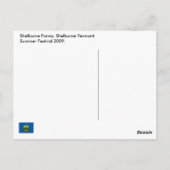 Shelbure bewirtschaftet Vermont Postkarte (Rückseite)