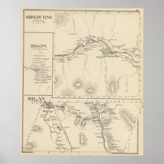 Shelburne, Coos Co Poster (Vorne)