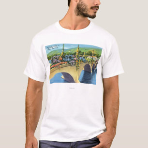 Shelburne fällt Brücke der Blumen T-Shirt