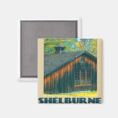 Shelburne Vermont Travel Magnet (Vorderseite/Rückseite)