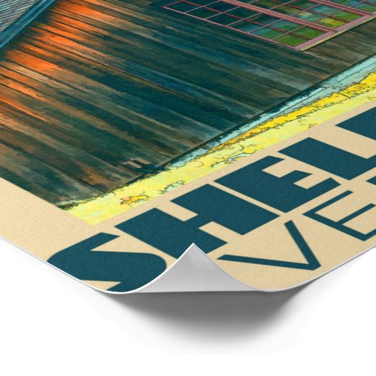 Shelburne Vermont Travel Poster (Ecke)