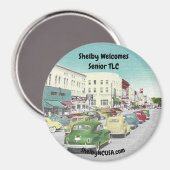 Shelby begrüßt Senior TLC Magnet (Vorderseite/Rückseite)