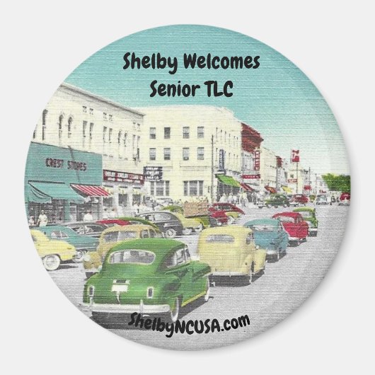 Shelby begrüßt Senior TLC Magnet (Vorne)