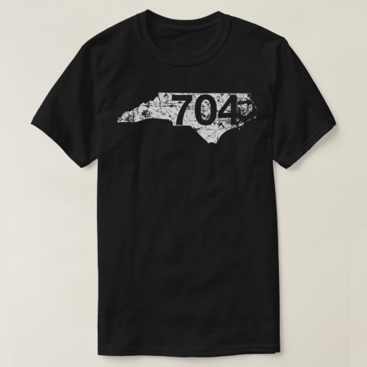 Shelby Charlotte Salisbury Area Code 704 Shirt, Nr T-Shirt (Design vorne)