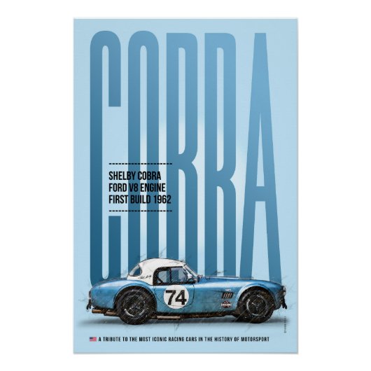 Shelby Cobra Competition Tribute Poster (Vorderseite)