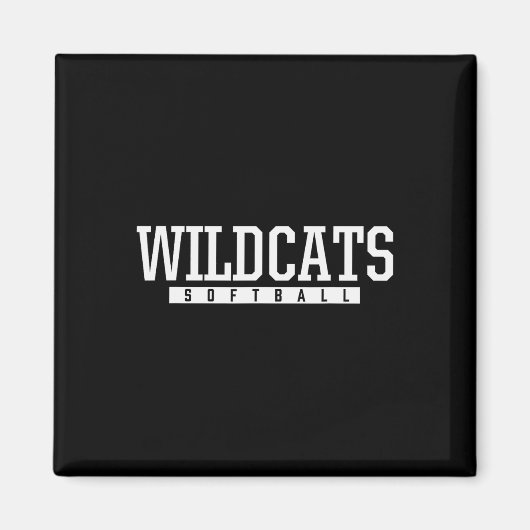 Shelby County Wildcats Softball HS Magnet (Vorne)
