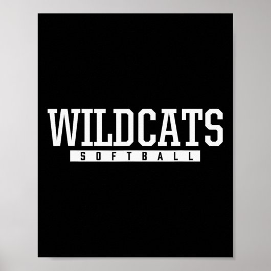 Shelby County Wildcats Softball HS Poster (Vorne)