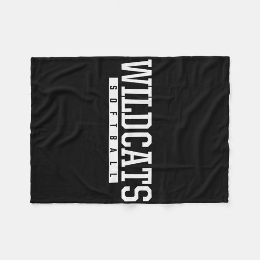 Shelby County Wildcats Softll Hs  Fleecedecke (Vorderseite (Horizontal))