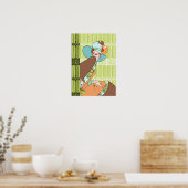 Shelby, Dame der 1930er Jahre in Kiwi und Brown Poster (Küche)