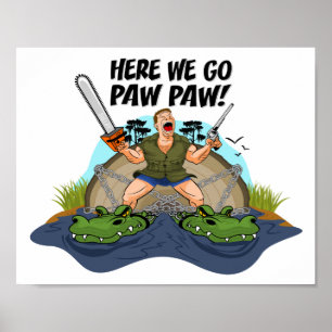 Shelby der Sumpf Mann - Hier geht's Paw Poster