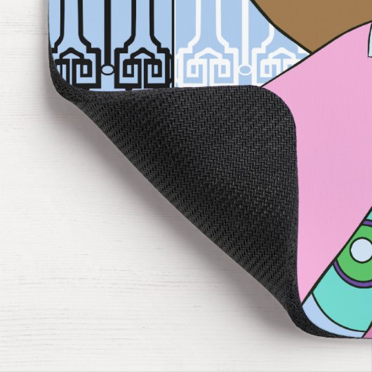 Shelby, Dreißigerjahre Dame im Blau und im Rosa Mousepad (Ecke)