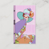 Shelby, Dreißigerjahre Dame in der Flieder und im Visitenkarte (Vorderseite)