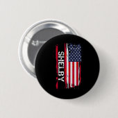 Shelby Flagge Amerika Button (Vorne & Hinten)