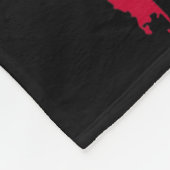Shelby Flagge Amerika  Fleecedecke (Ecke)