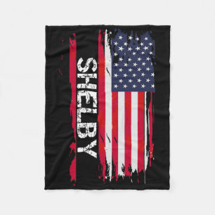 Shelby Flagge Amerika Fleecedecke