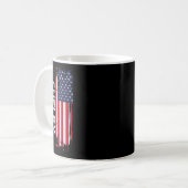 Shelby Flagge Amerika  Kaffeetasse (Vorderseite Links)