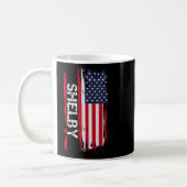 Shelby Flagge Amerika  Kaffeetasse (Links)