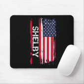 Shelby Flagge Amerika Mousepad (Mit Mouse)