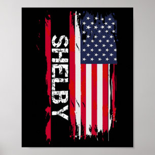 Shelby Flagge Amerika Poster