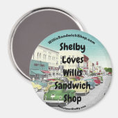 Shelby Lieben Willis Sandwich Shop Kühlschrankmagn Magnet (Vorderseite/Rückseite)