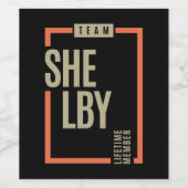 Shelby Lifetime Mitglied Weinetikett (Einzelnes Label)