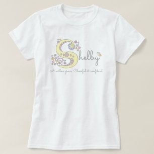 Shelby Mädchen S Namensbedeutung Monogramm T-Shirt